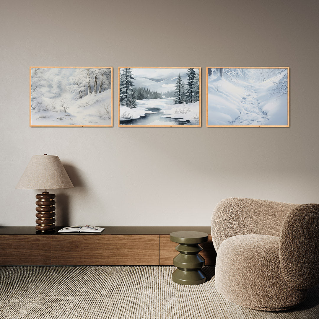 Winterse sereniteit Posterset