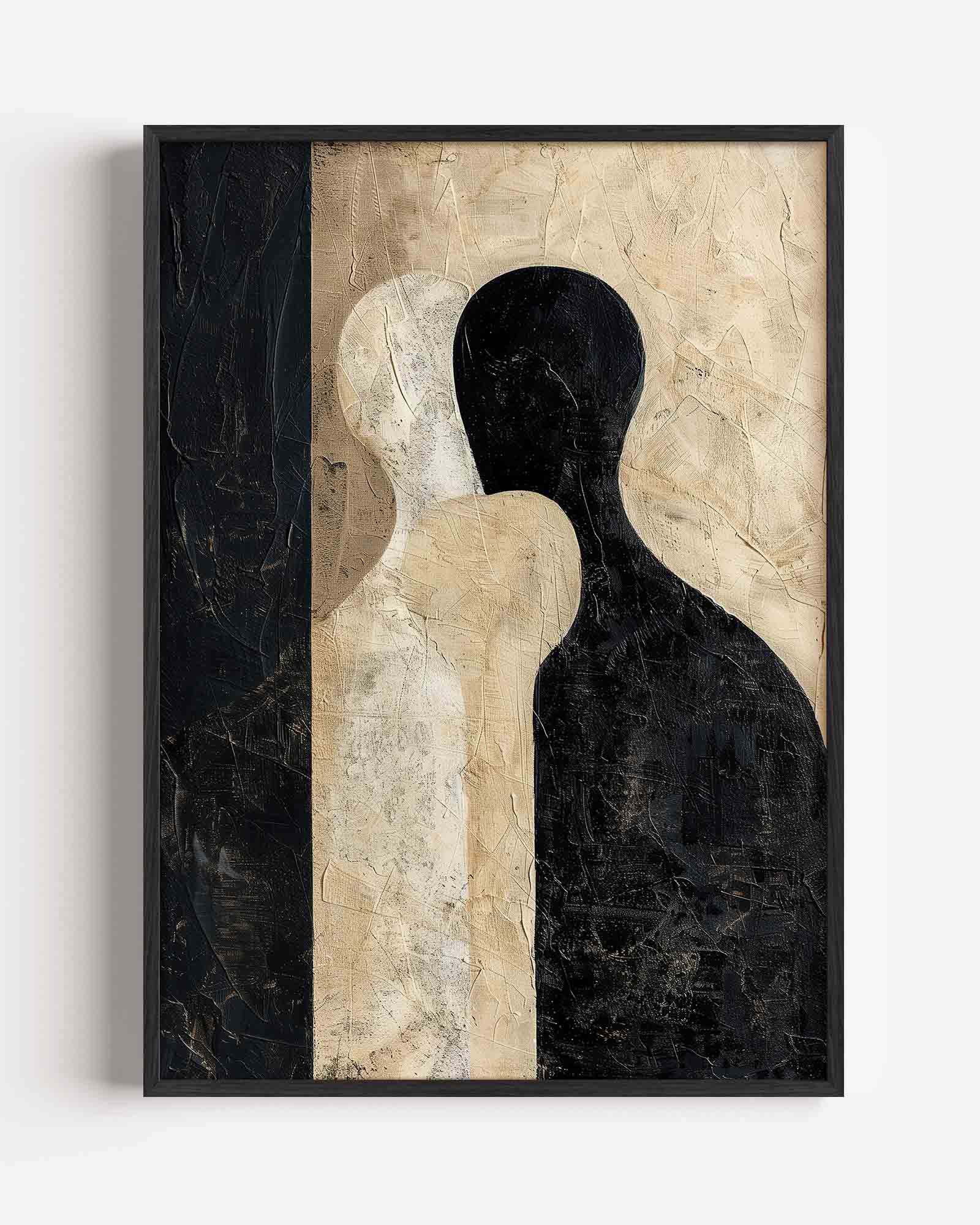 Abstracte silhouetten Poster