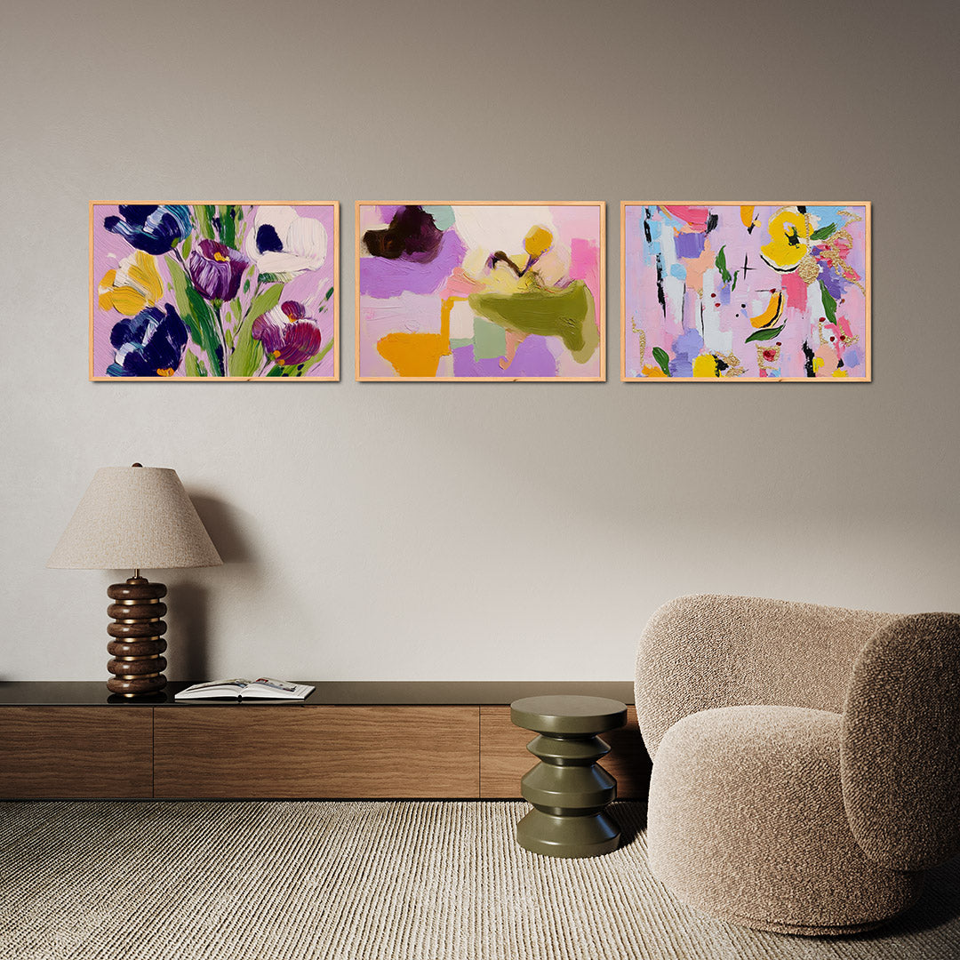 Bloemrijke kleurenpracht Posterset