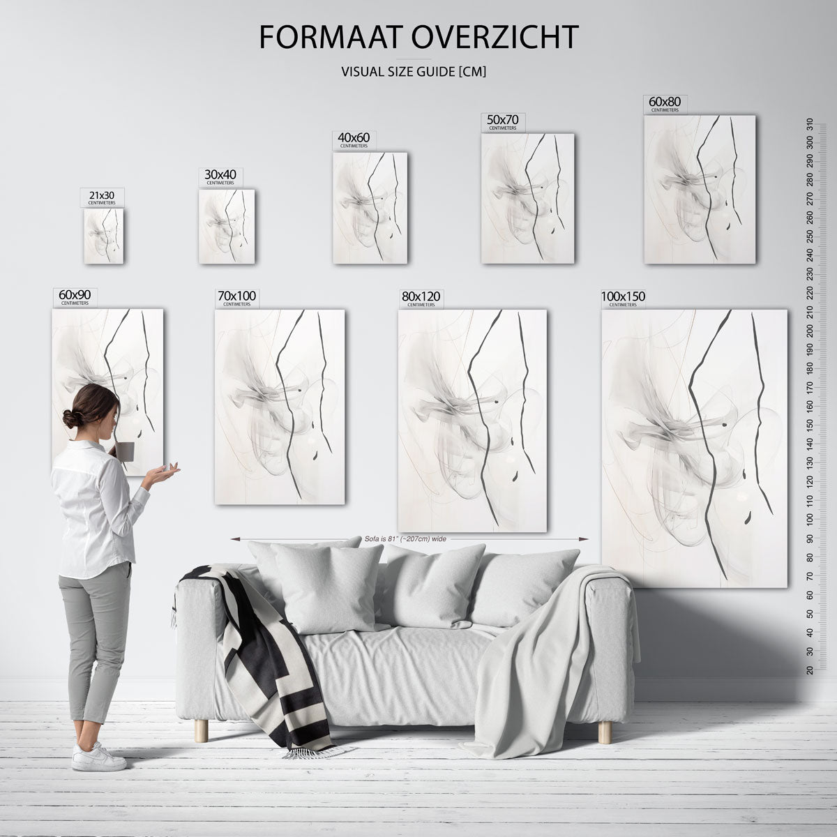 Abstracte lijnen Poster