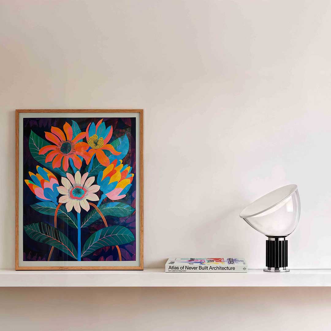 Bloemen en bladeren Poster