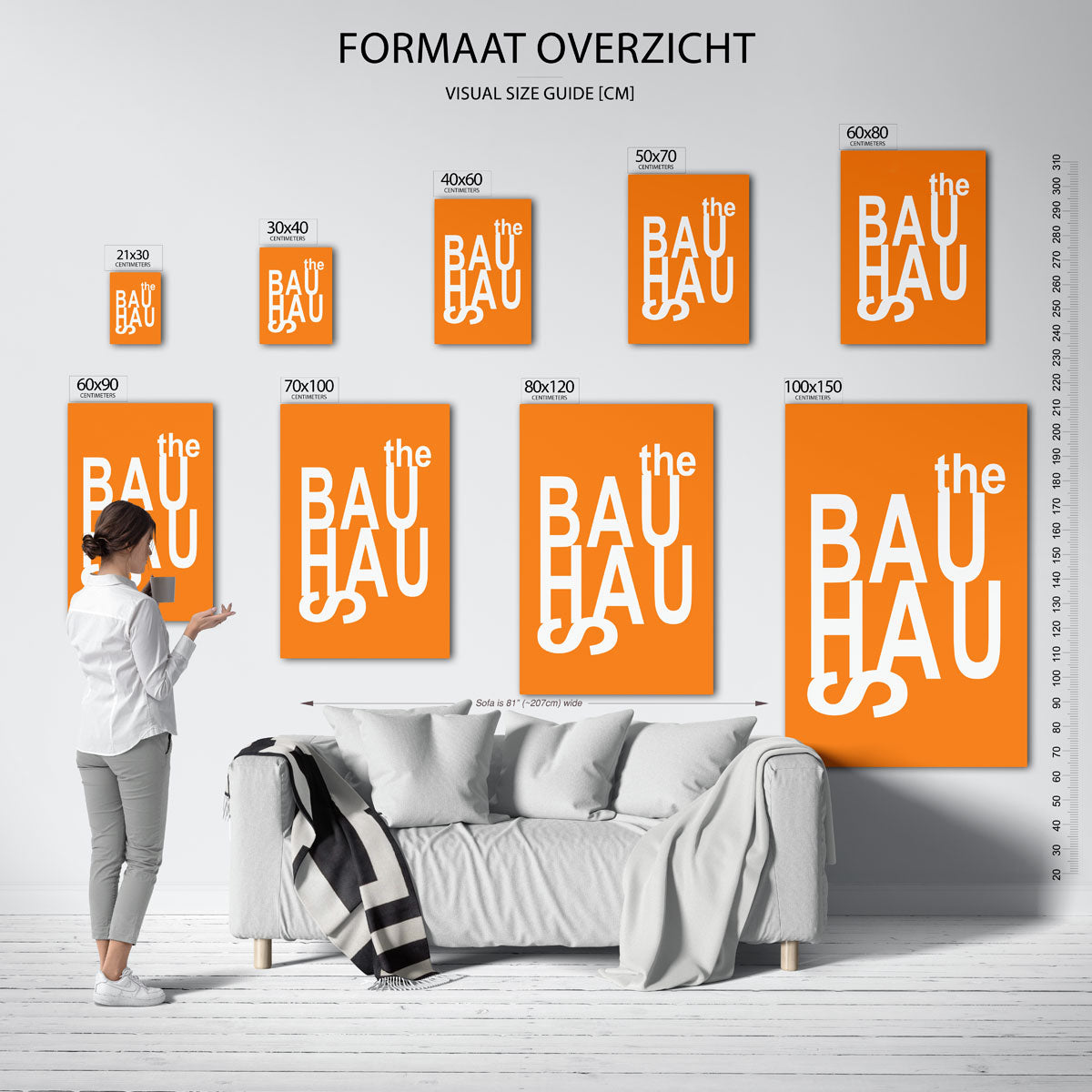 Typografische dynamiek Poster