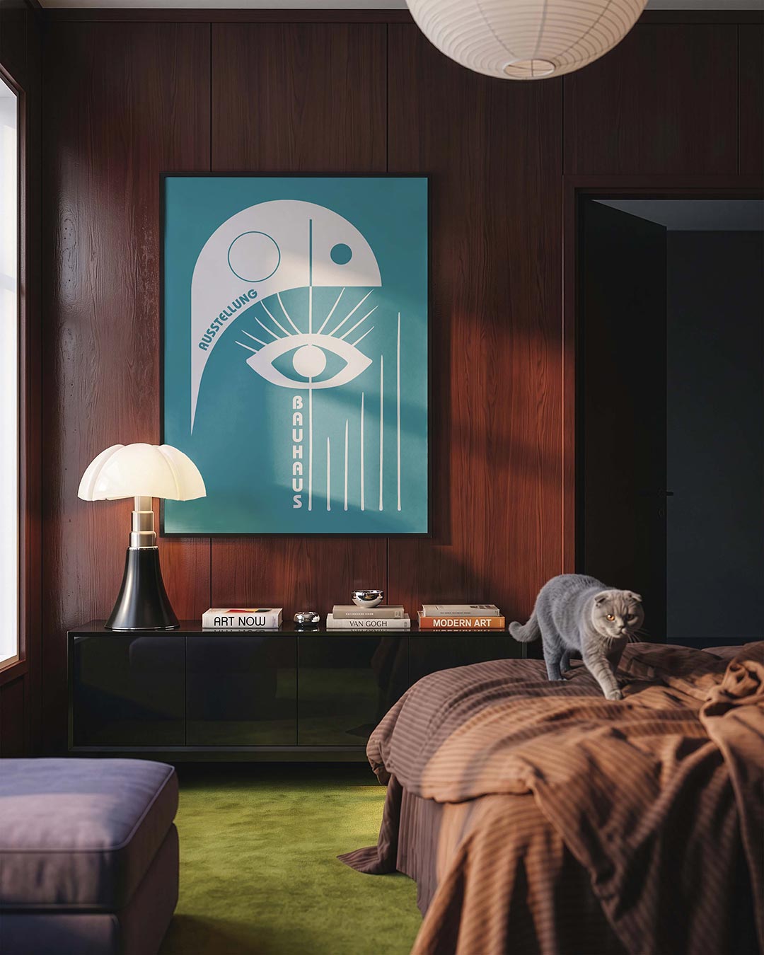 Oog en lijnen Poster