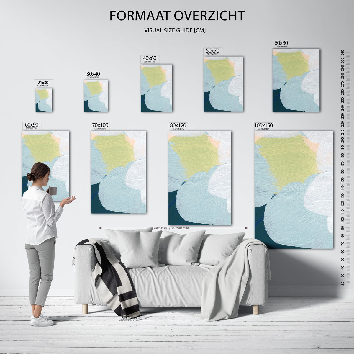 Abstracte vormen Poster