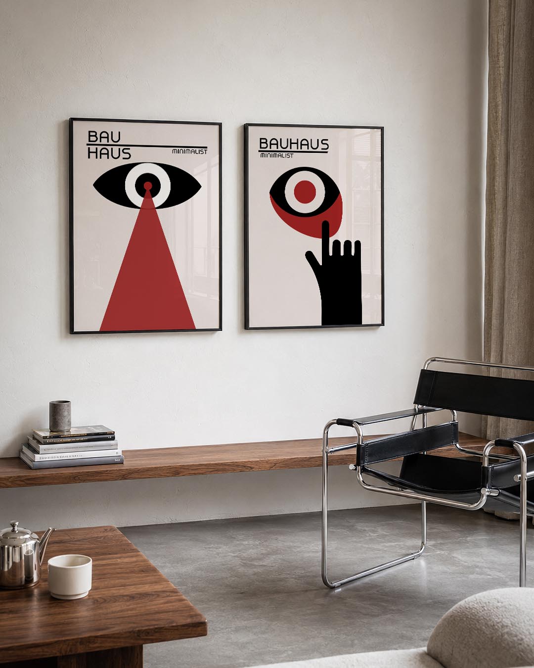 Oog en stralen Posterset