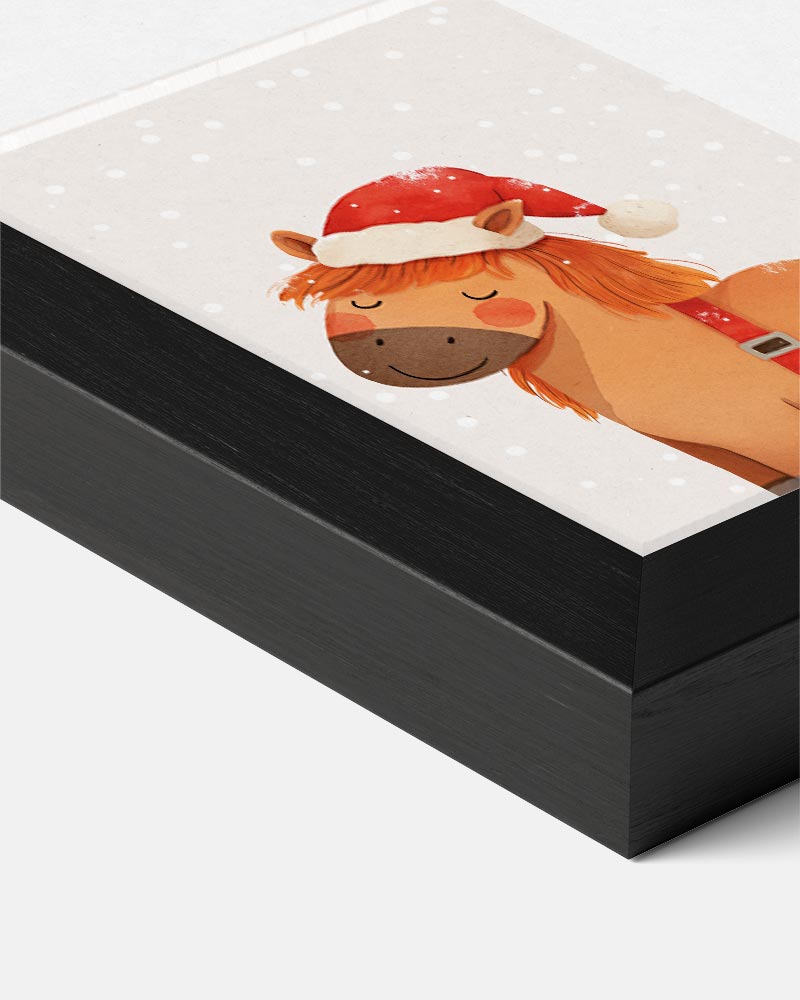 Kerst Pony Poster-WallArtistic
