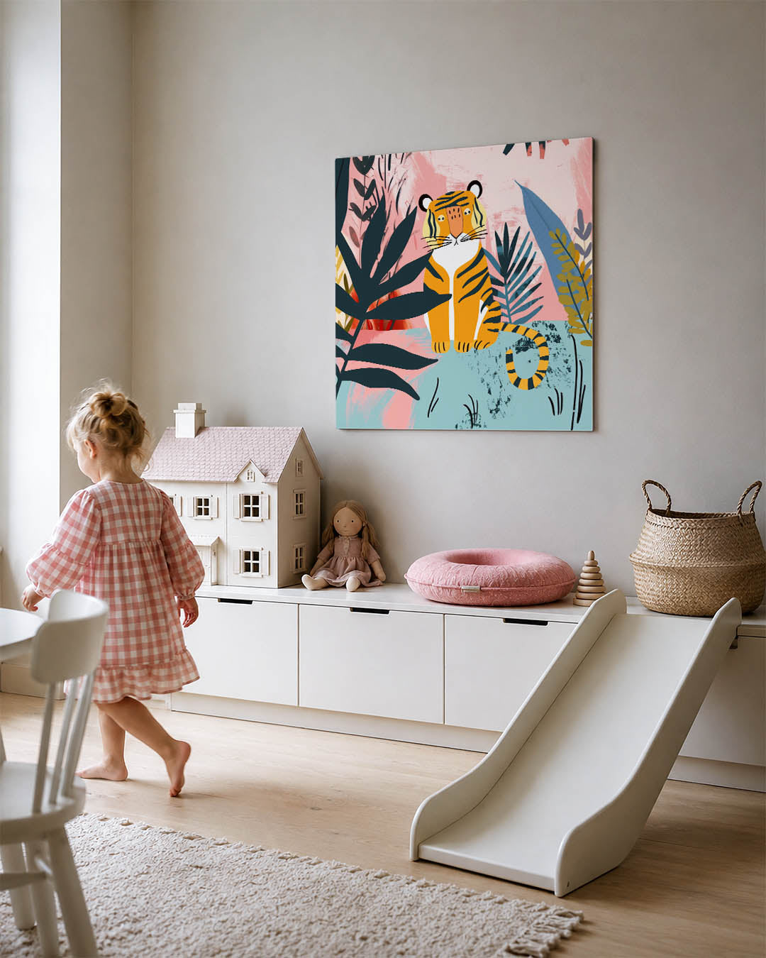 Tropische tijger illustratie Kunstwerk