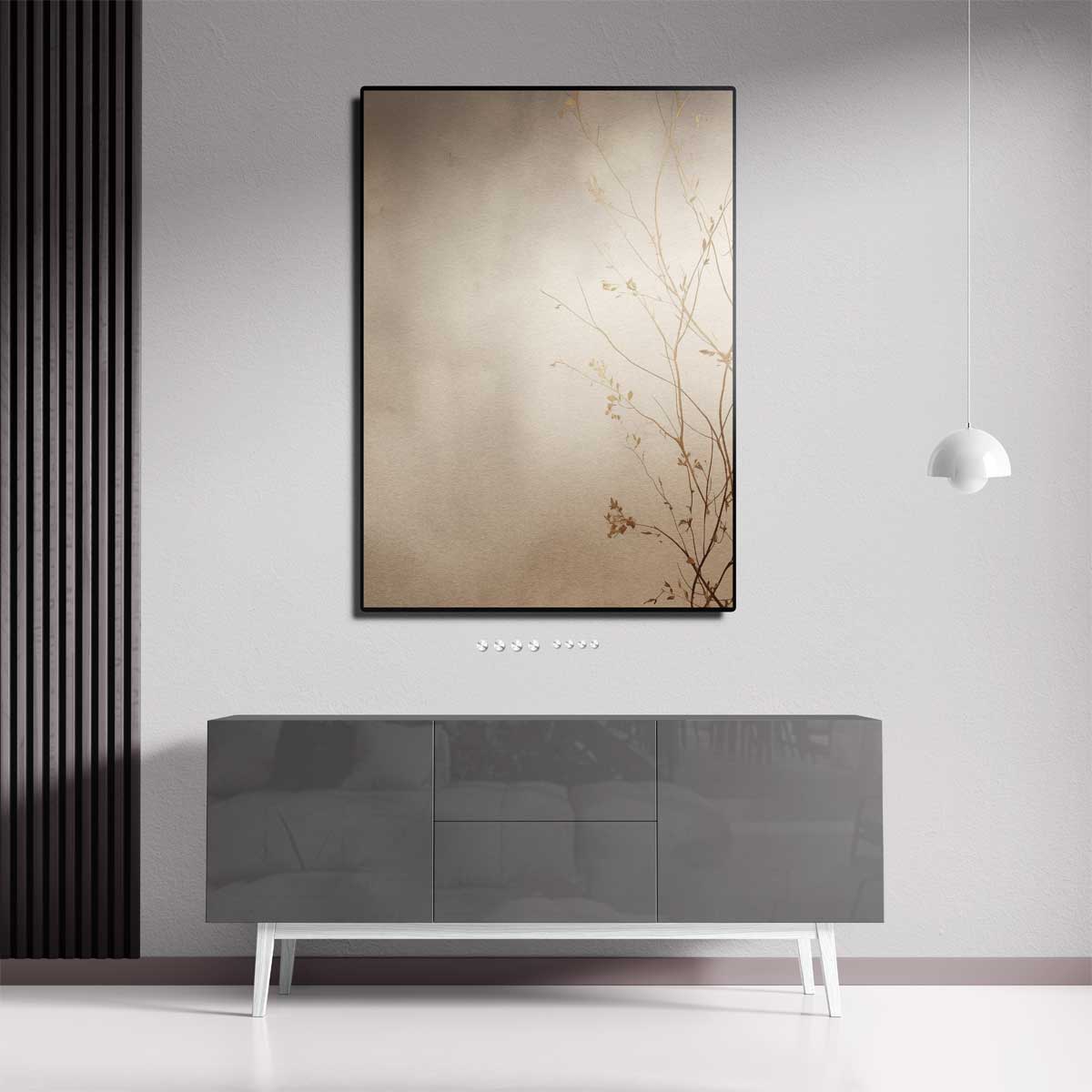 Gouden Herfst Stilte Kunstwerk-canvas-dibond-plexiglas-wanddecoratie-WallArtistic