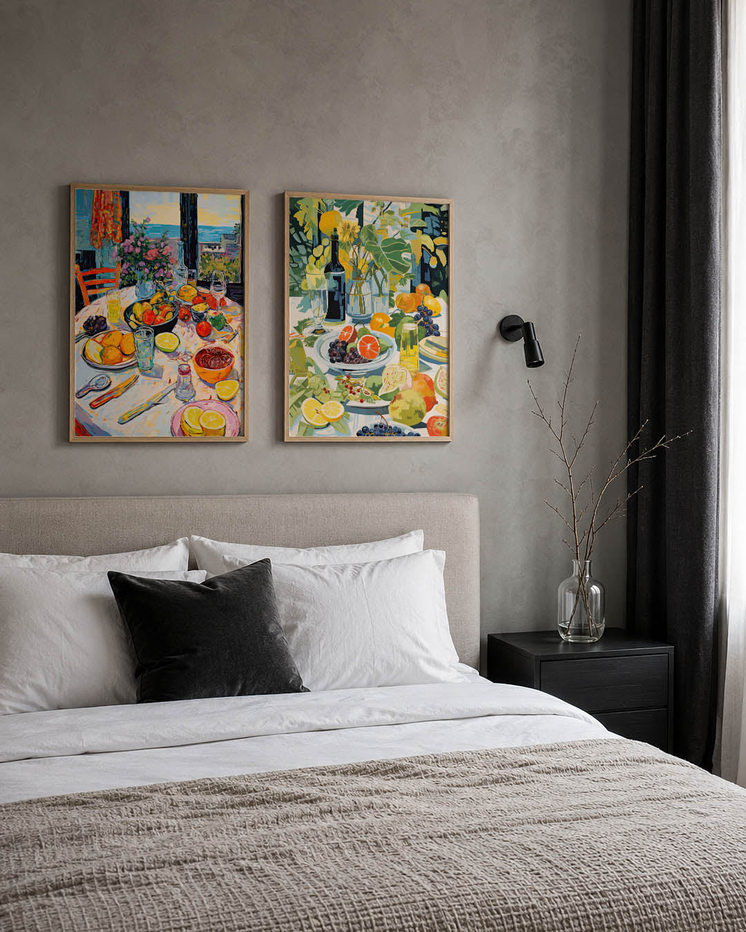 Kleurrijke tafelsfeer Posterset