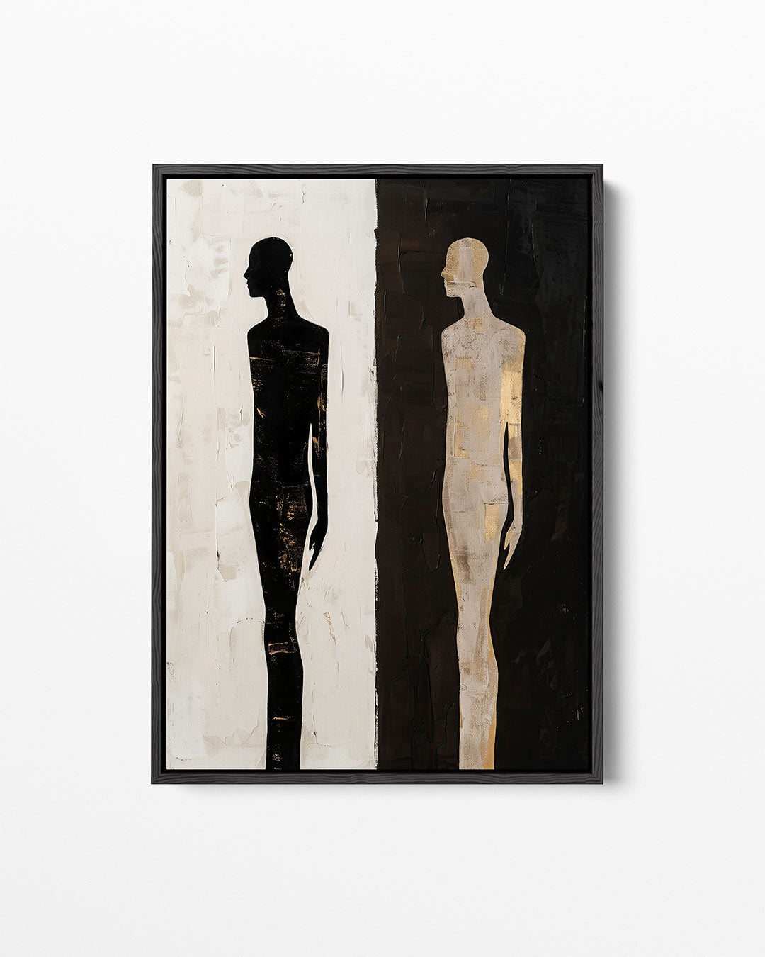Tegenovergestelde figuren Kunstwerk