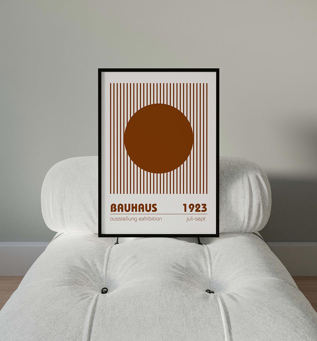 Cirkel en lijnen Poster