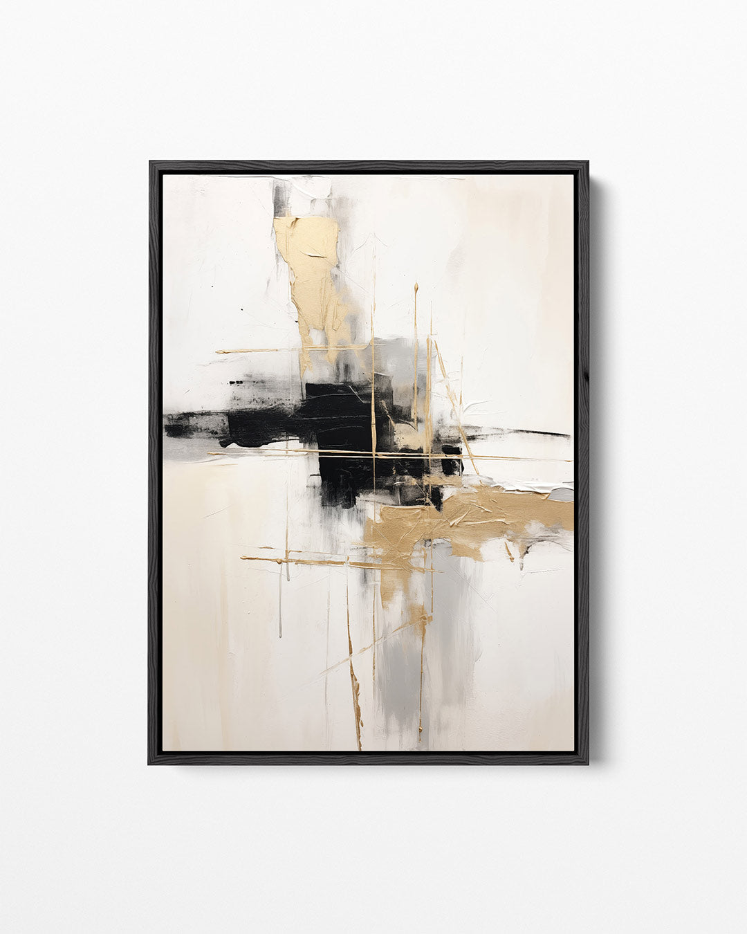 Gelaagde lijnen compositie Kunstwerk