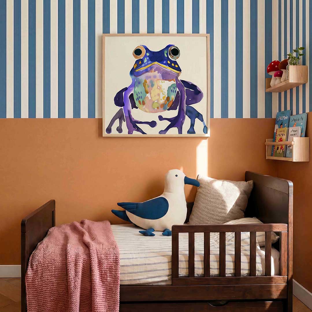 Kleurrijke kikker Poster