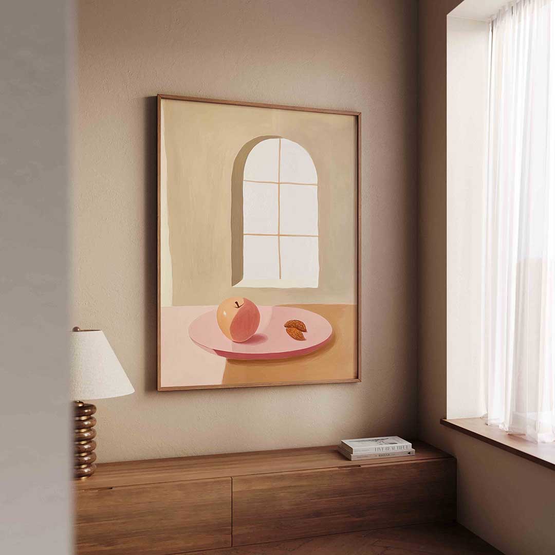 Appel en amandelen Poster