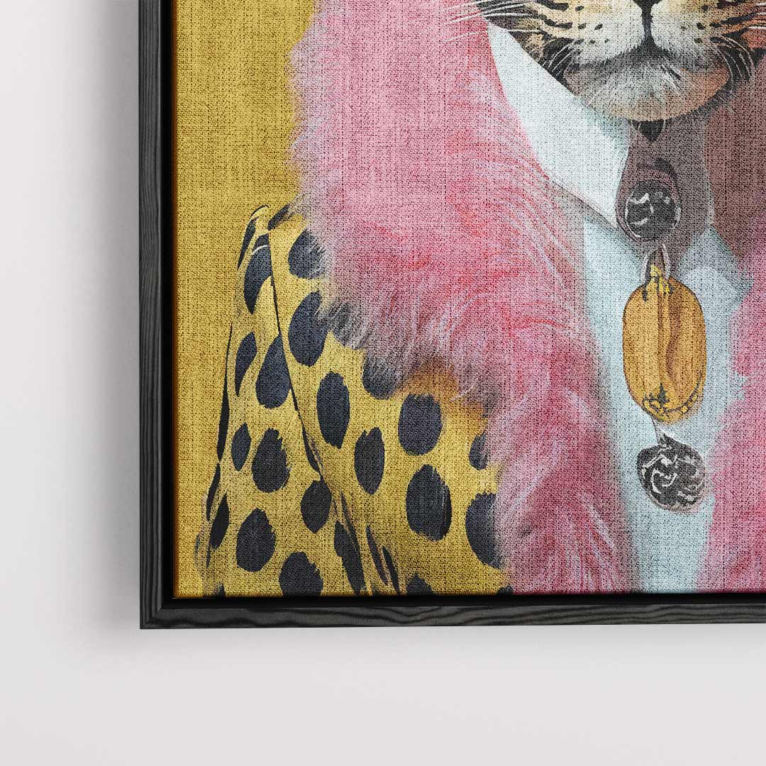 Trendy Leopard Portrait Artwork