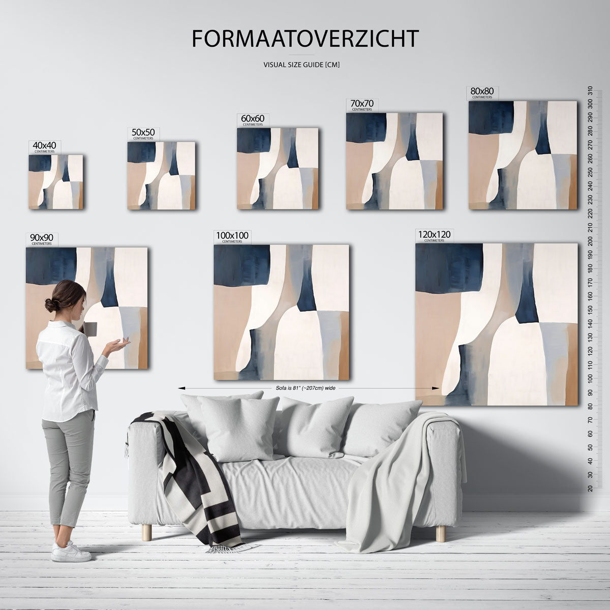 Abstracte vormen Poster