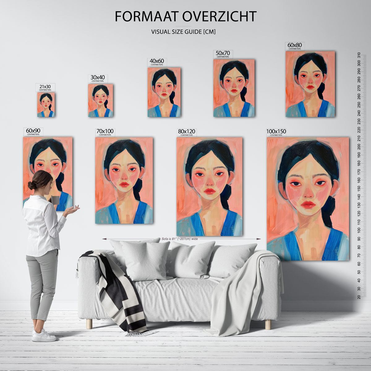 Vrouwelijk portret Poster