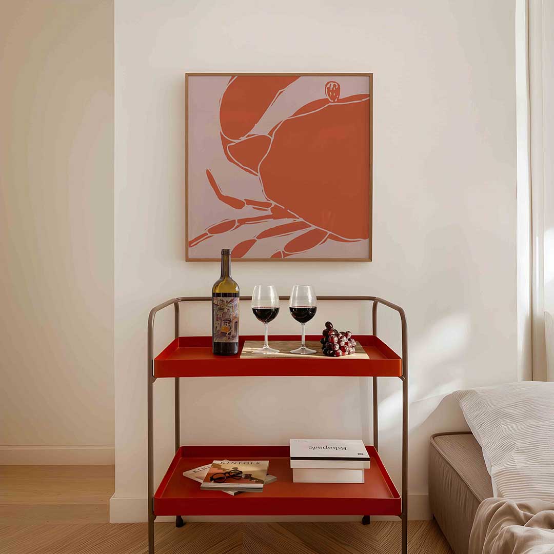 Oranje krab Poster