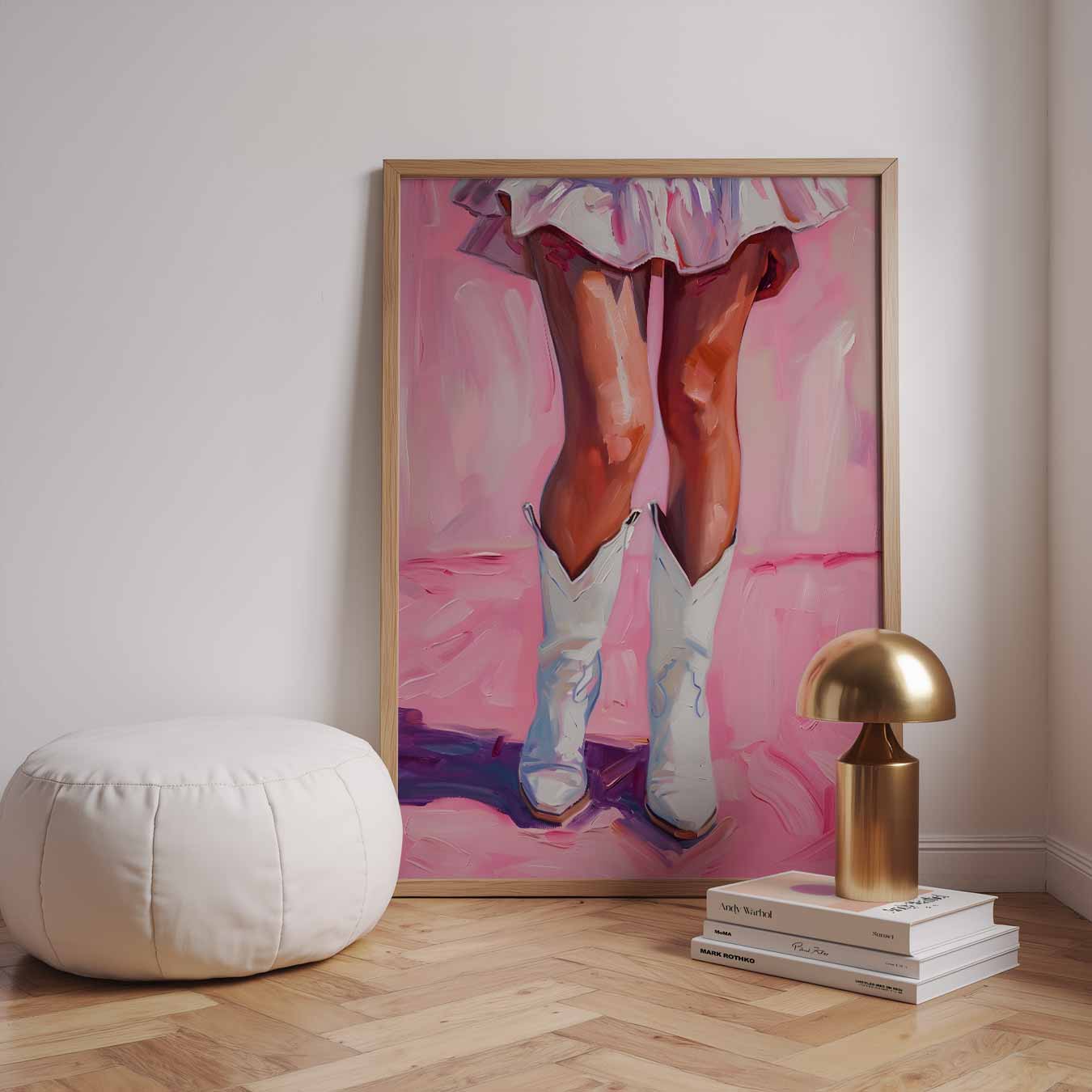Stijlvolle Cowboy Glamour Poster-WallArtistic