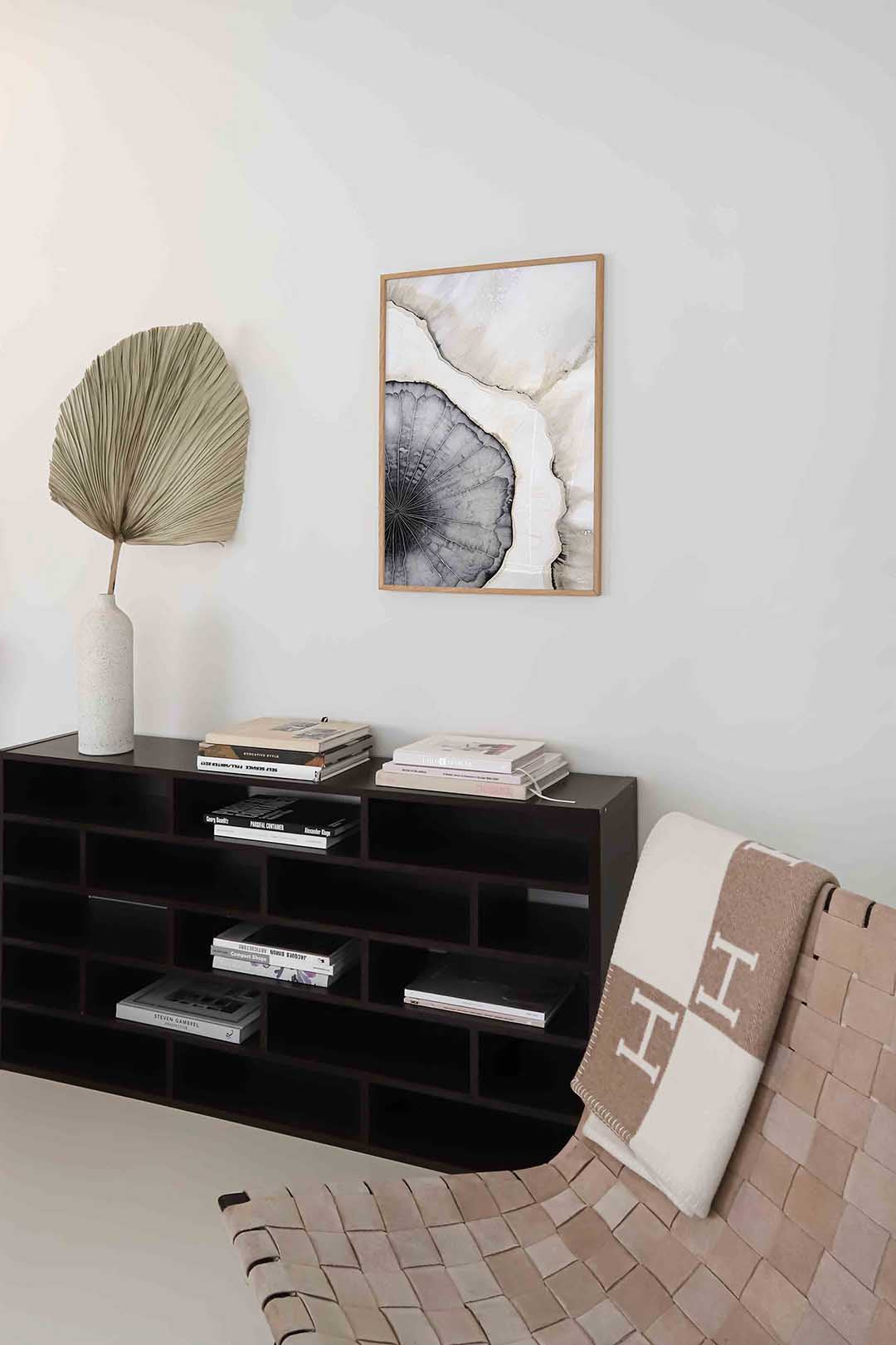 Abstracte zwart wit cirkel Poster