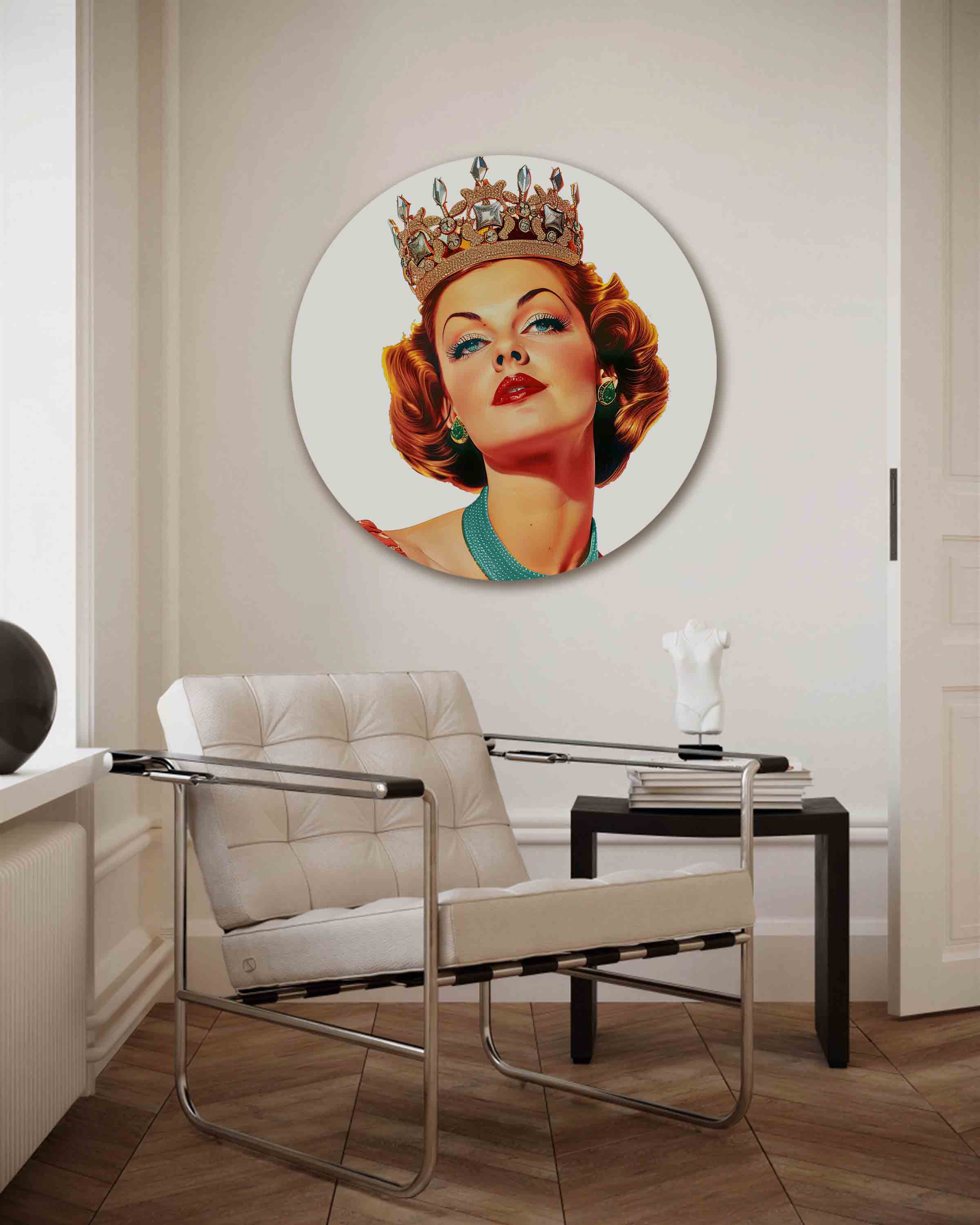 Koningin met kroon Muurcirkel