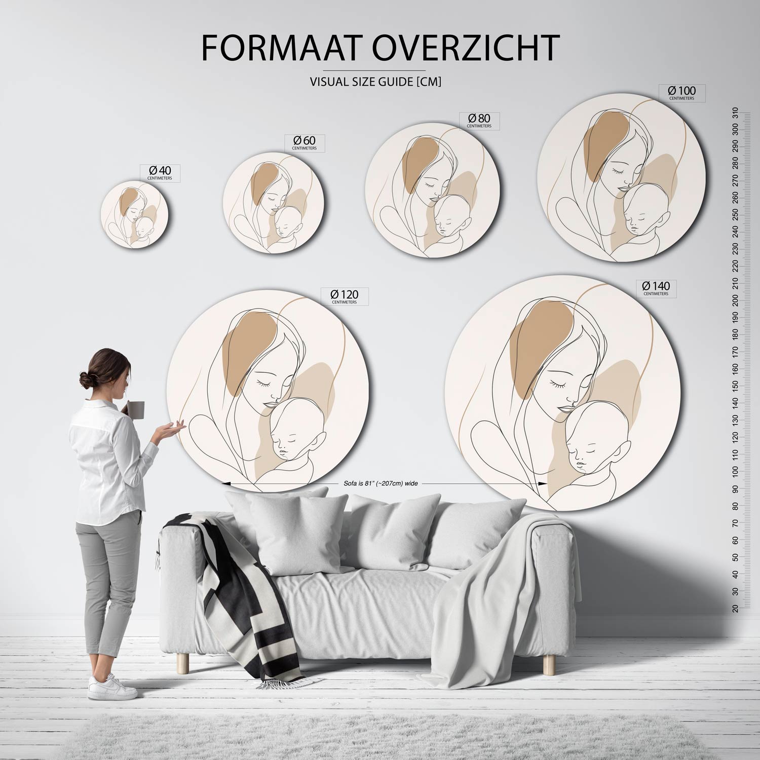 Moeder en kind Muurcirkel