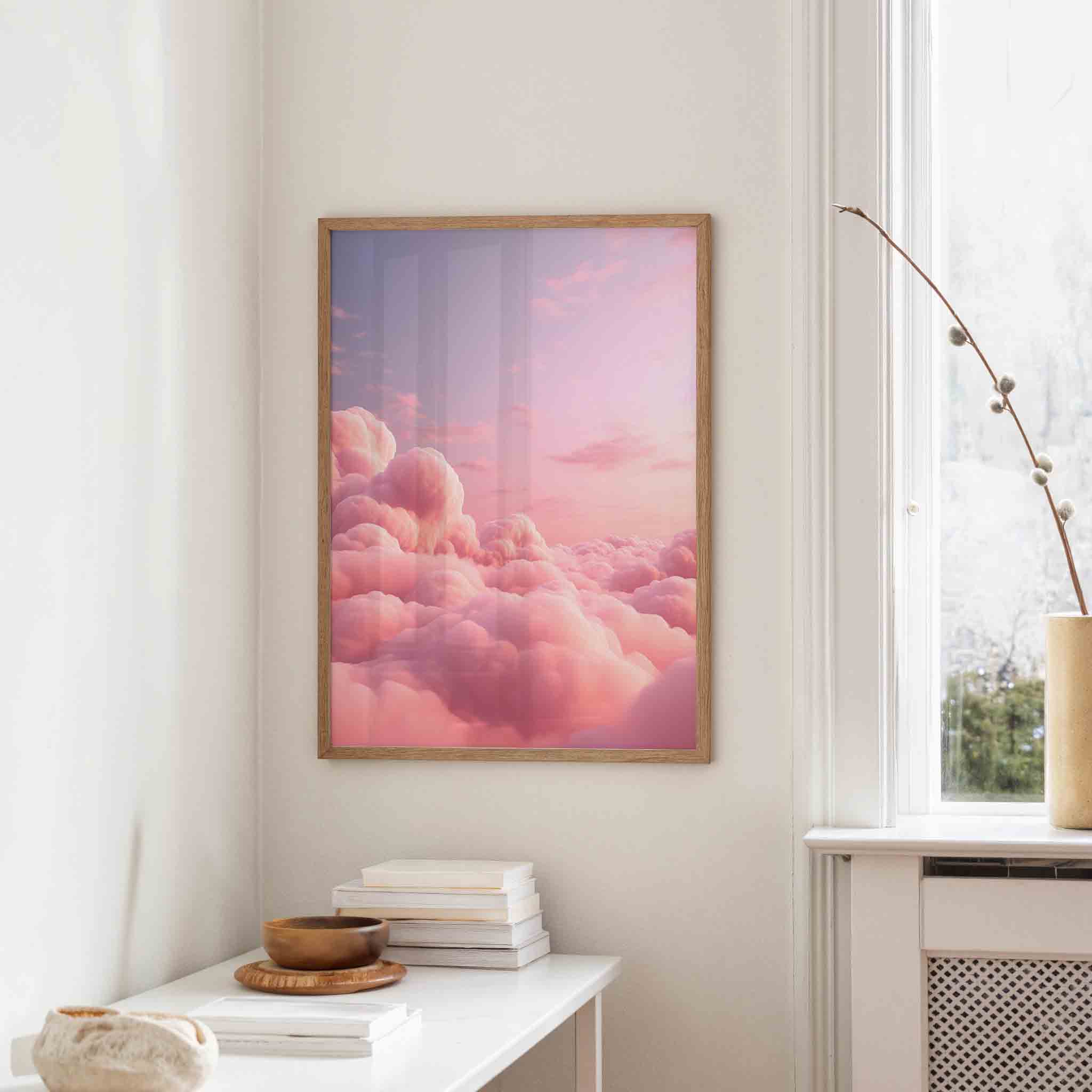 Roze wolken Poster
