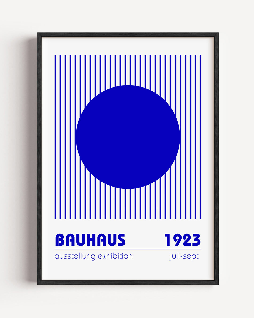 Lijnen en cirkel Poster