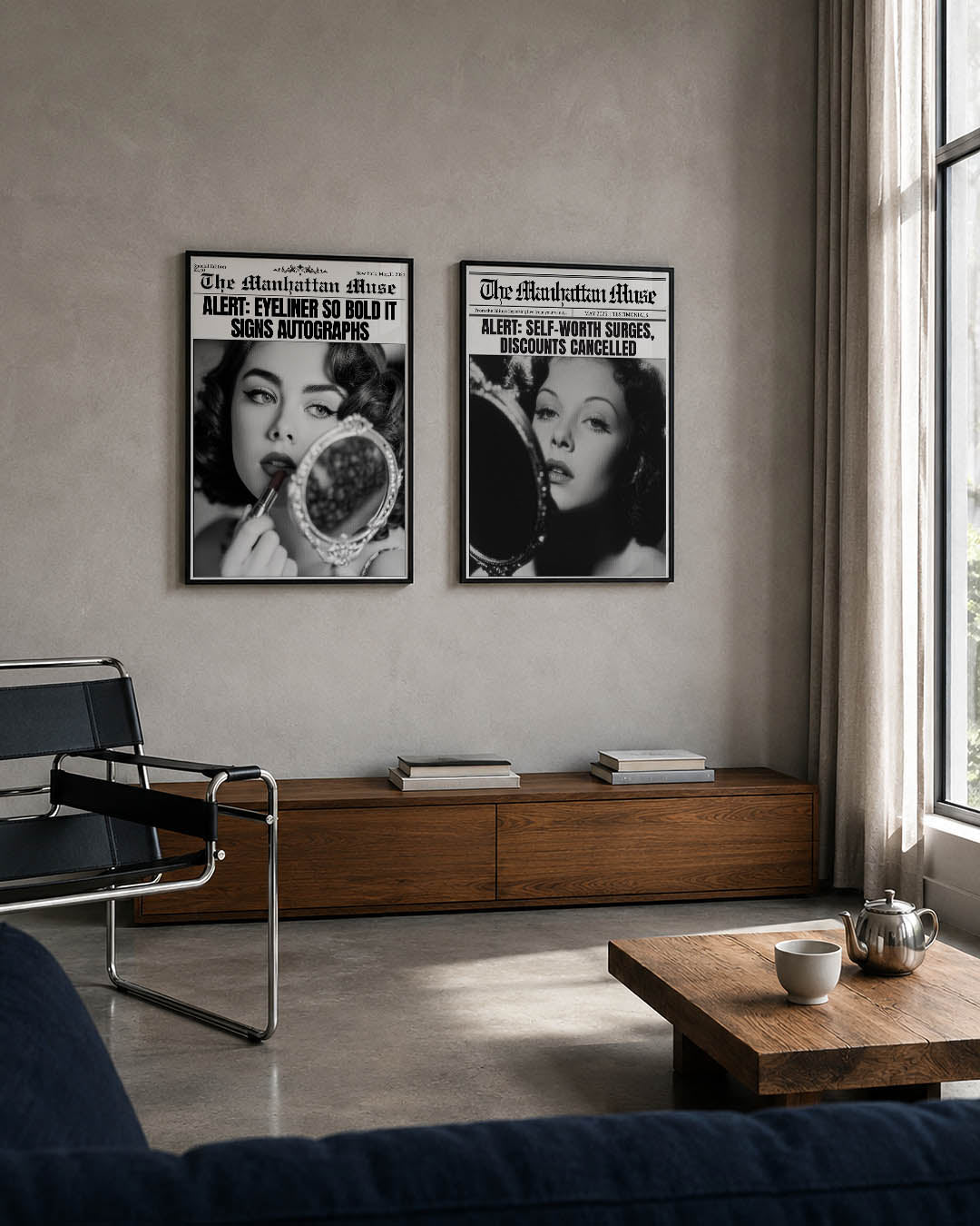 Zwart wit allure Posterset