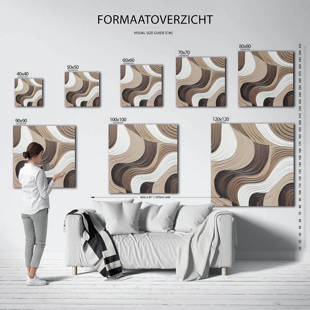 Golvende lijnen Kunstwerk