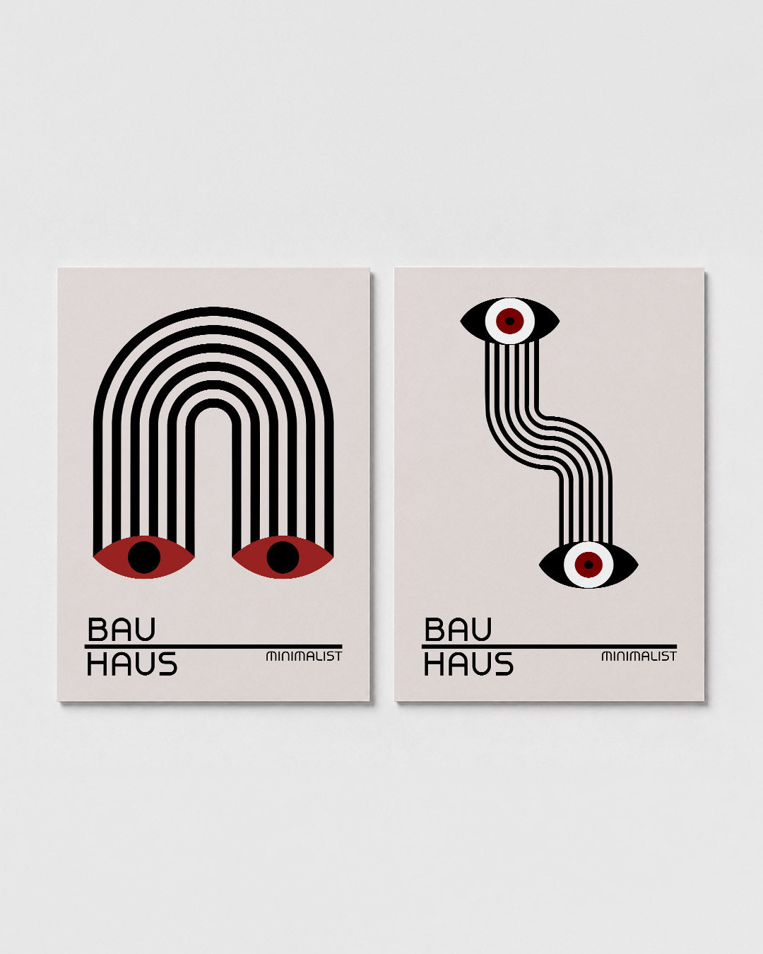 Lijnen en ogen Posterset