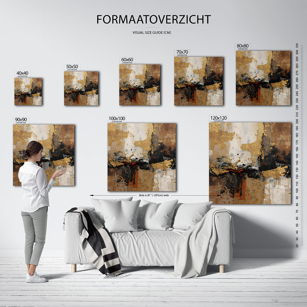 Gelaagde texturen Kunstwerk