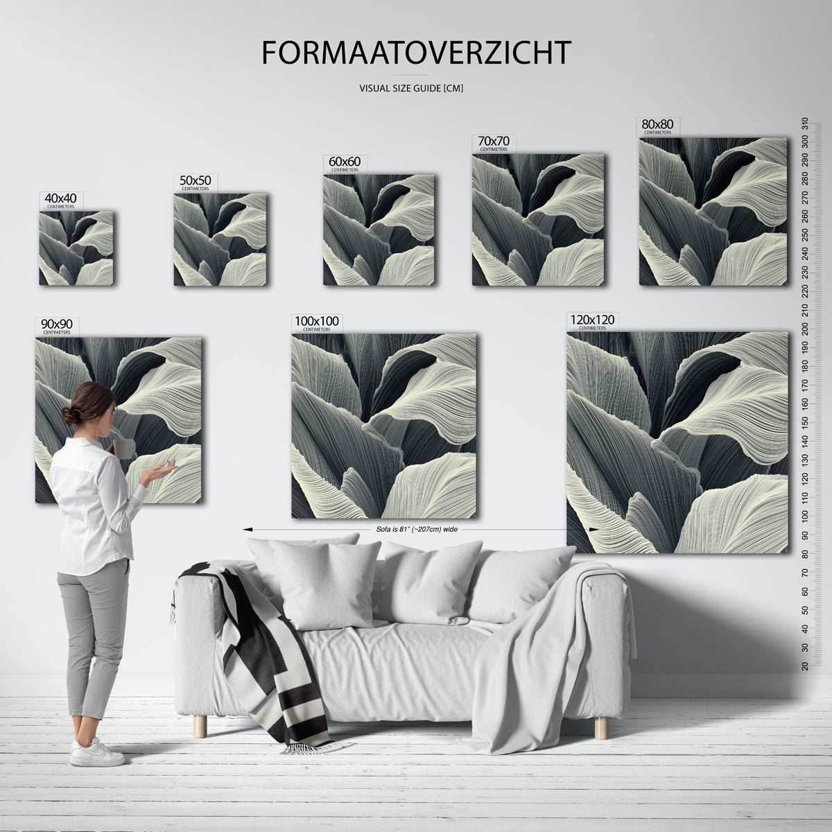 Golvende lijnen Poster