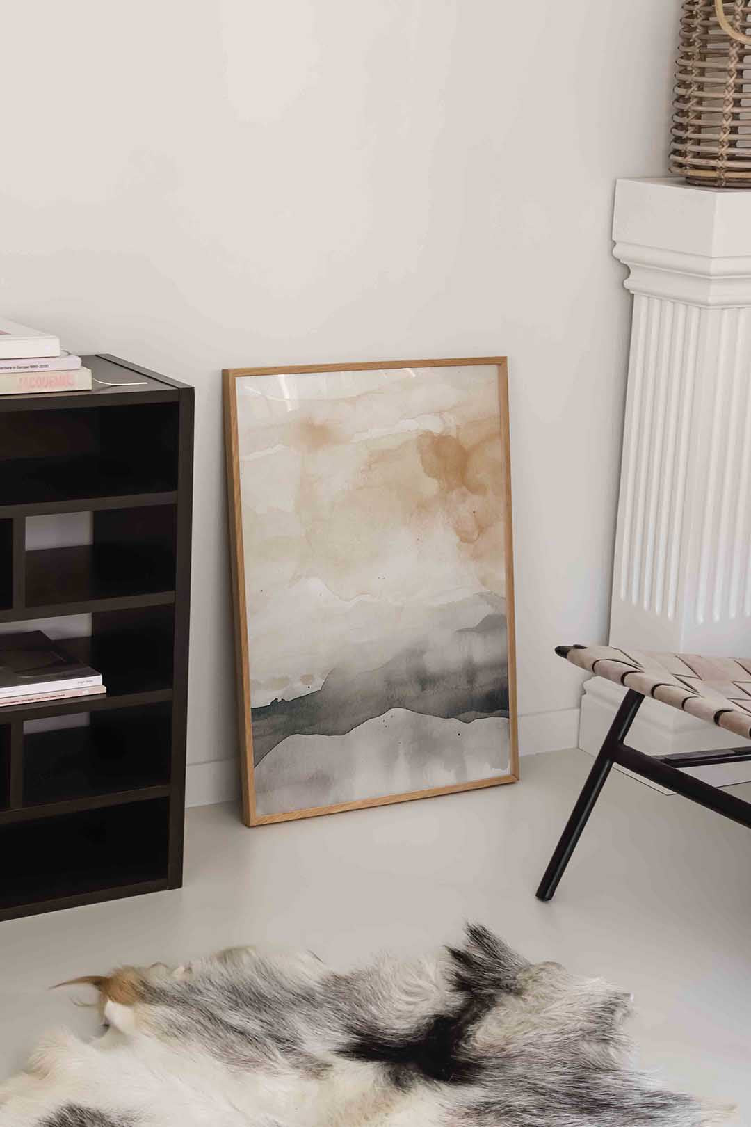 Abstracte landschapsweergave Poster