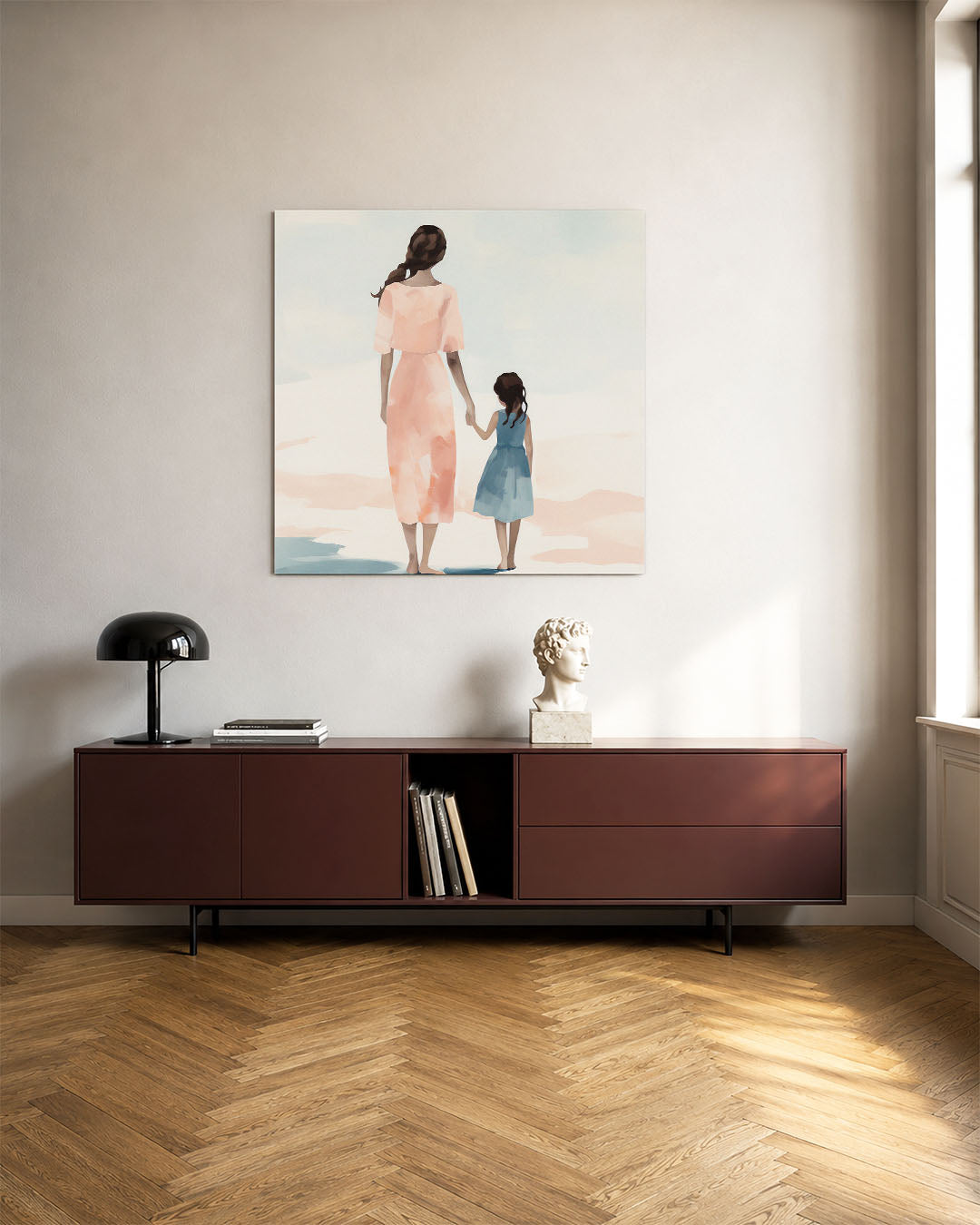 Moeder en kind Kunstwerk
