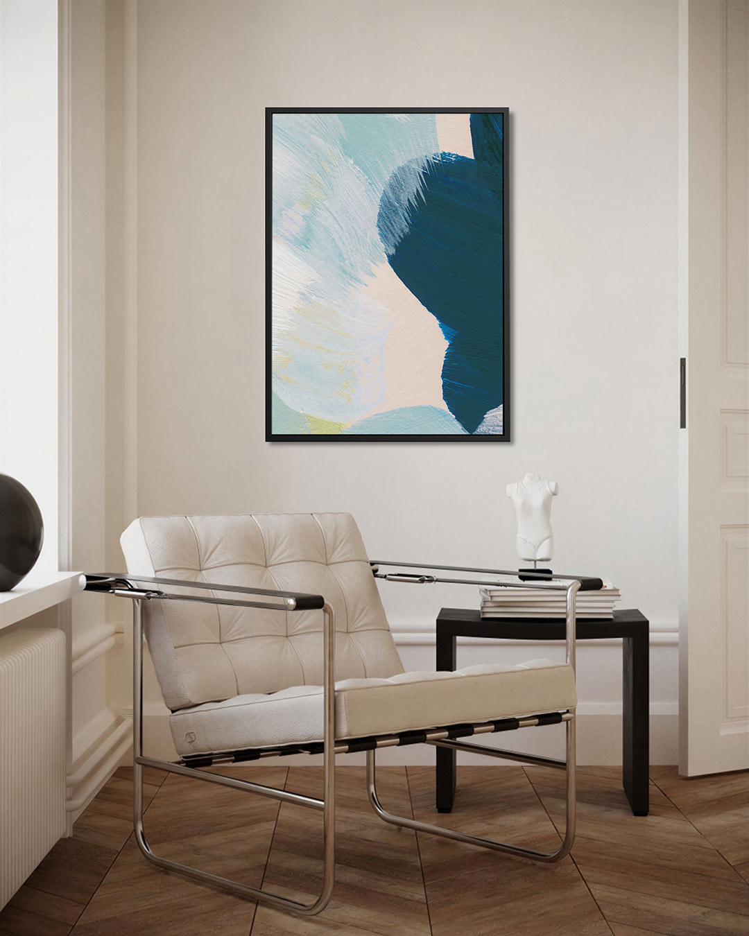 Dynamische kleurencompositie Kunstwerk