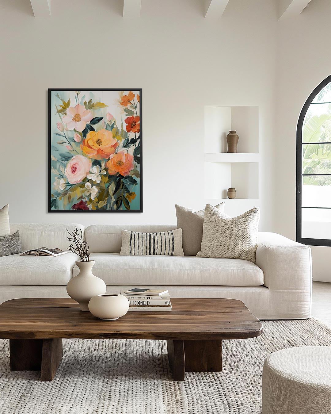 Bloemenexplosie Kunstwerk