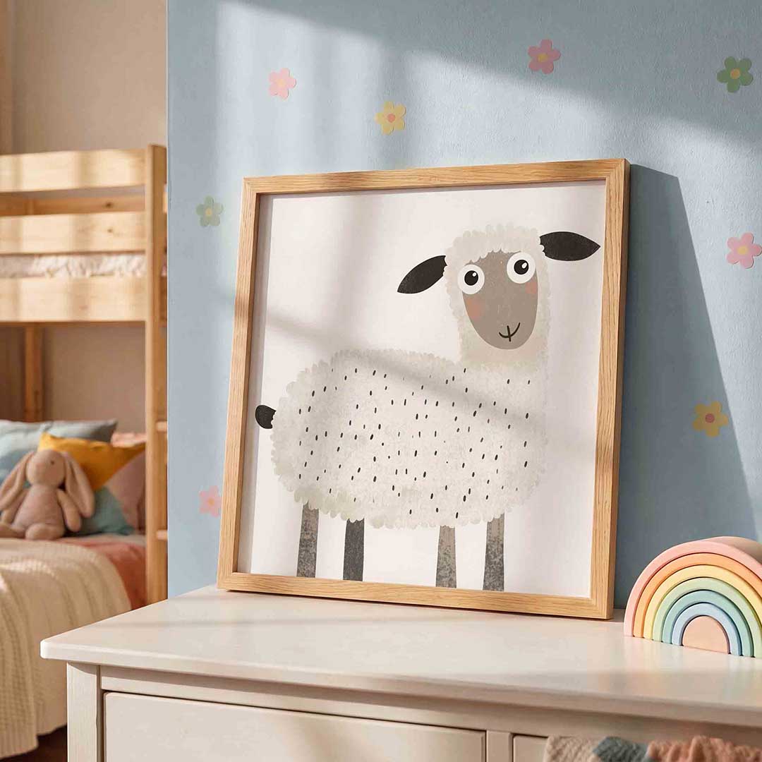Schattig schaap Poster