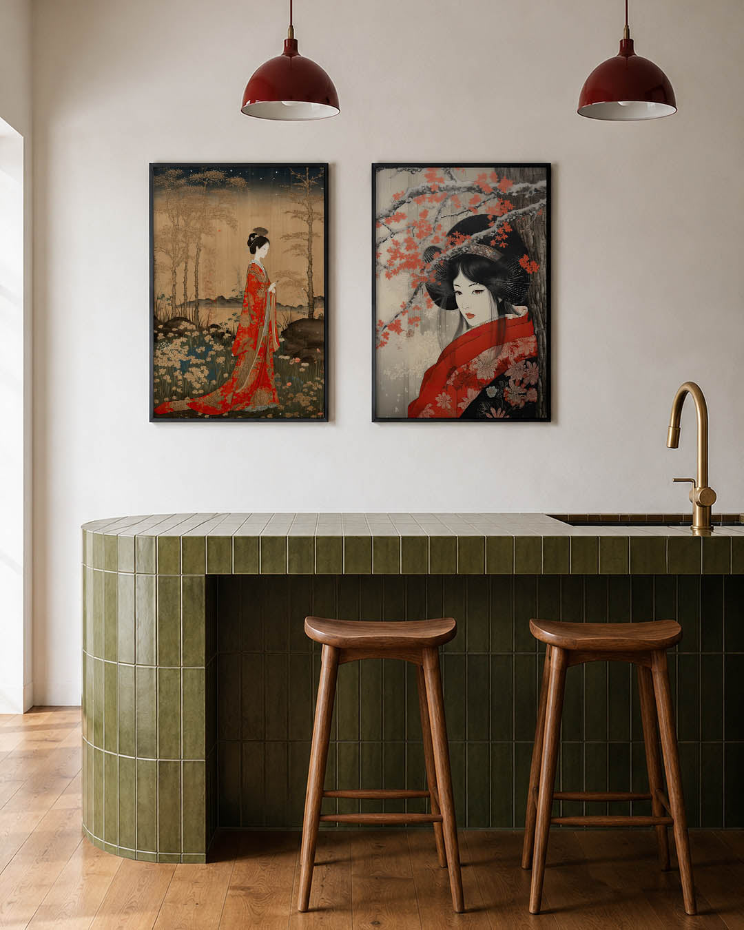 Natuurlijke sereniteit Posterset