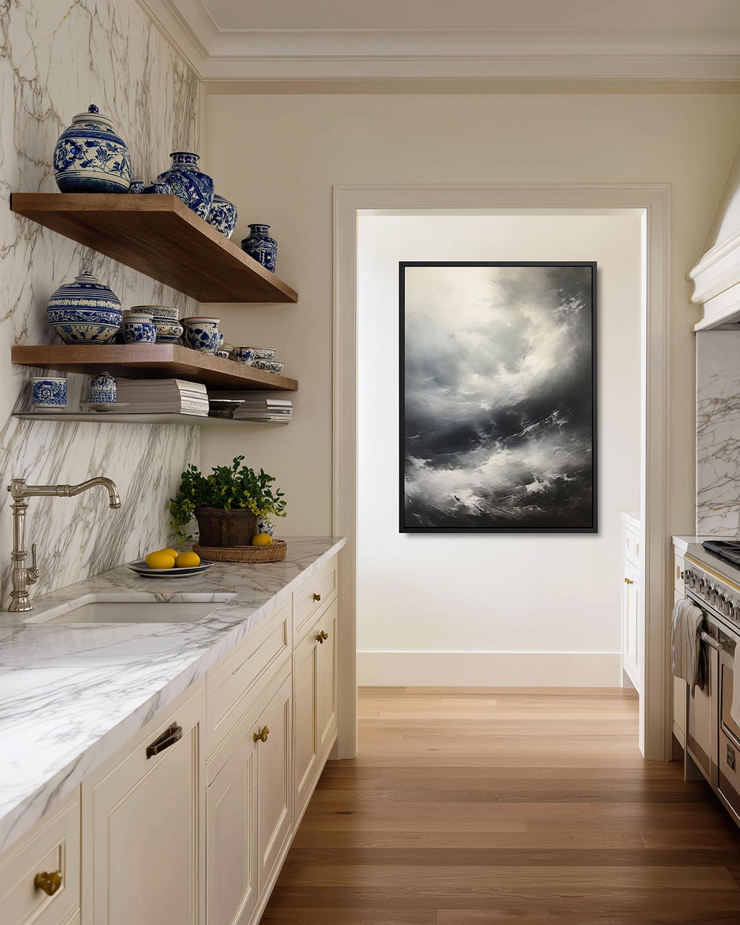 Dynamische wolkenlucht Kunstwerk