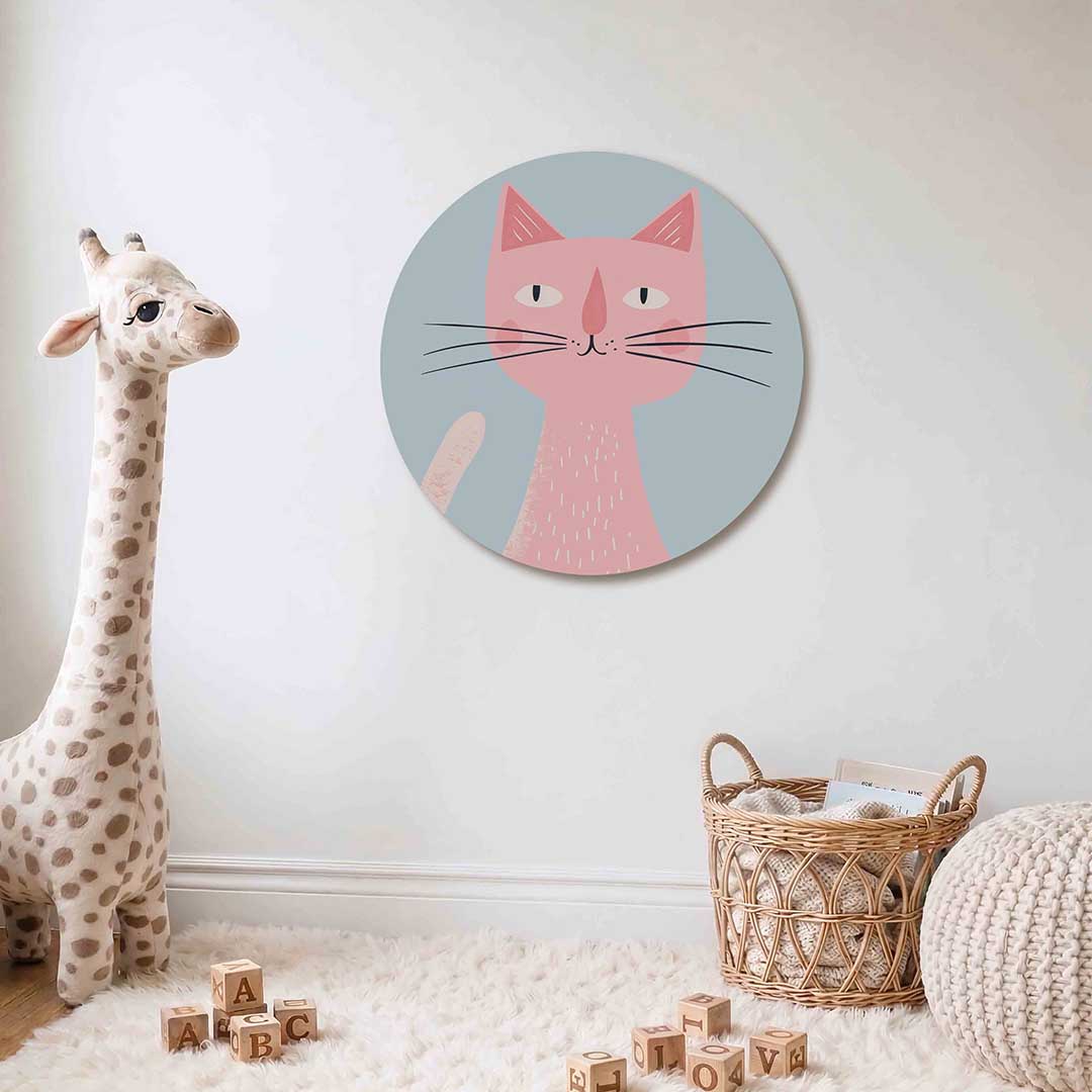 Roze kat Muurcirkel
