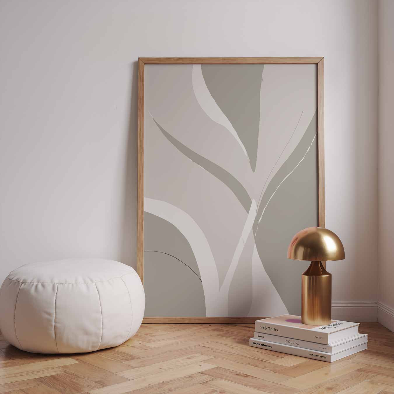 Elegante Abstracte Vormen Poster-WallArtistic