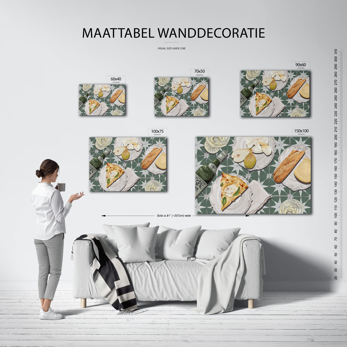 Eettafel compositie Kunstwerk