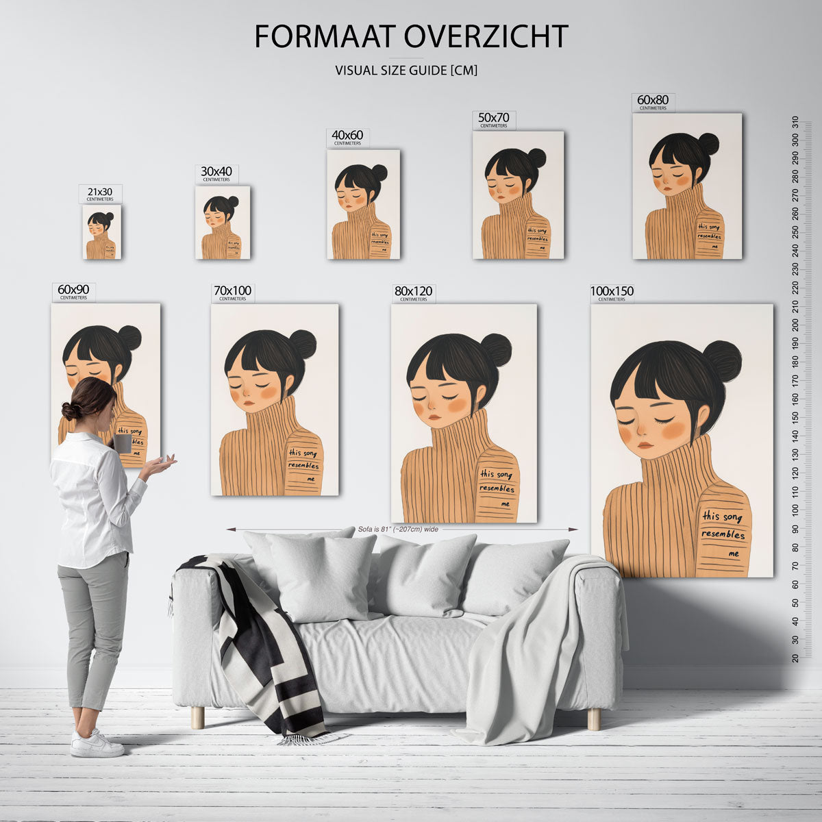 Meisje met trui Poster