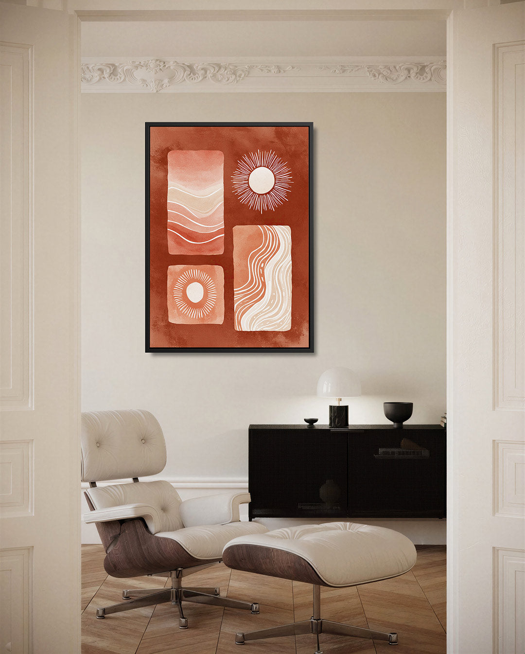 Organische vormen compositie Kunstwerk