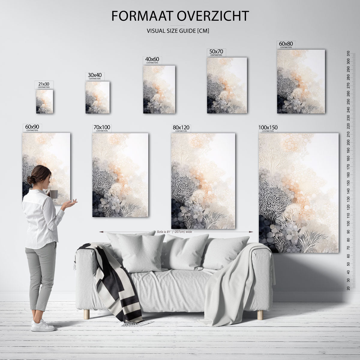 Organische vormen Poster