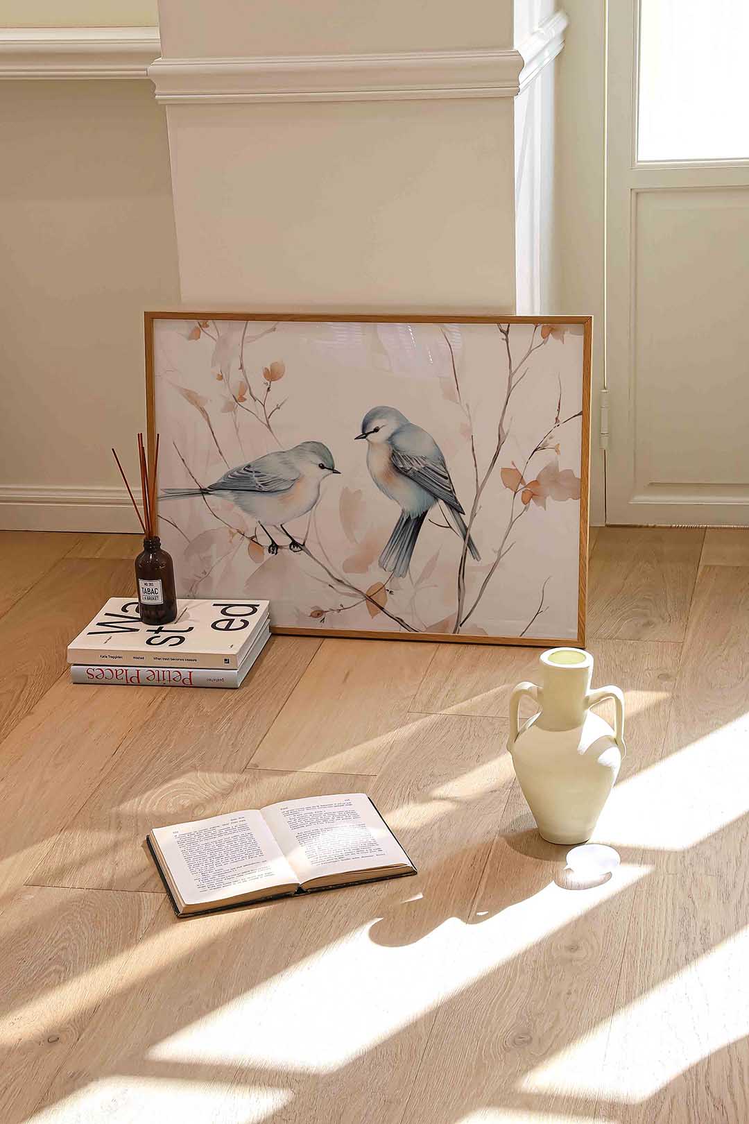 Vogels op tak Poster