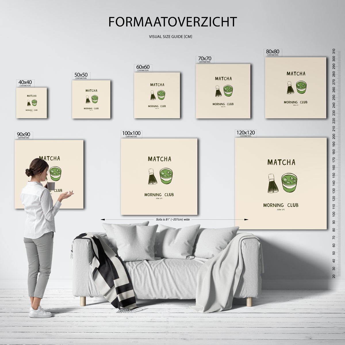 Matcha morning club Poster