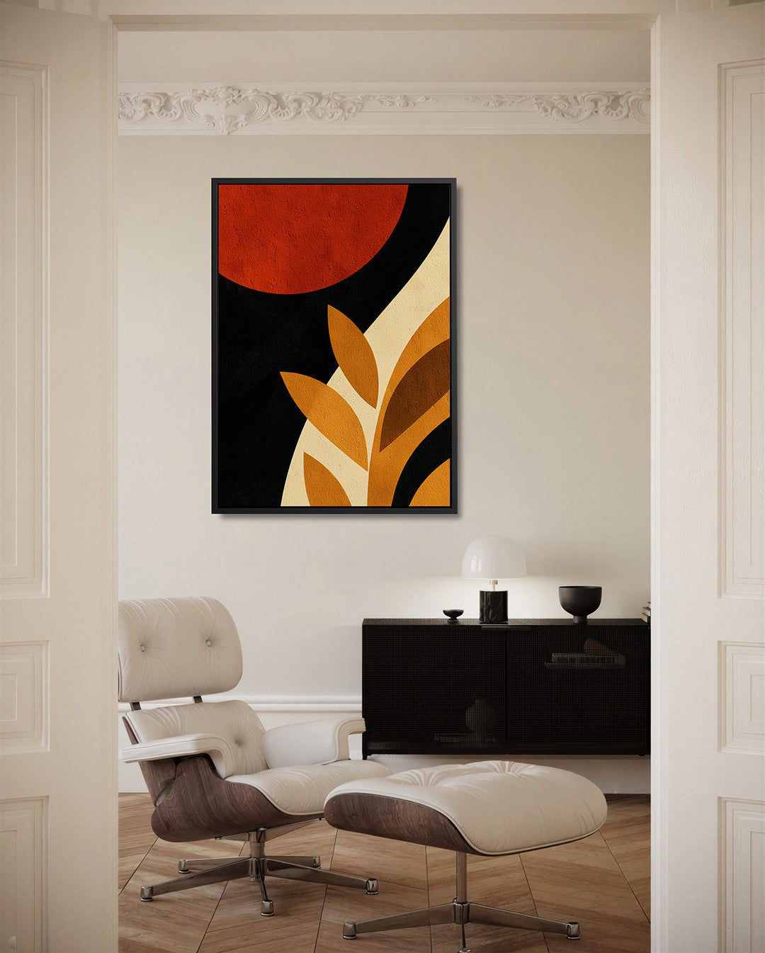 Geometrische vormen compositie Kunstwerk