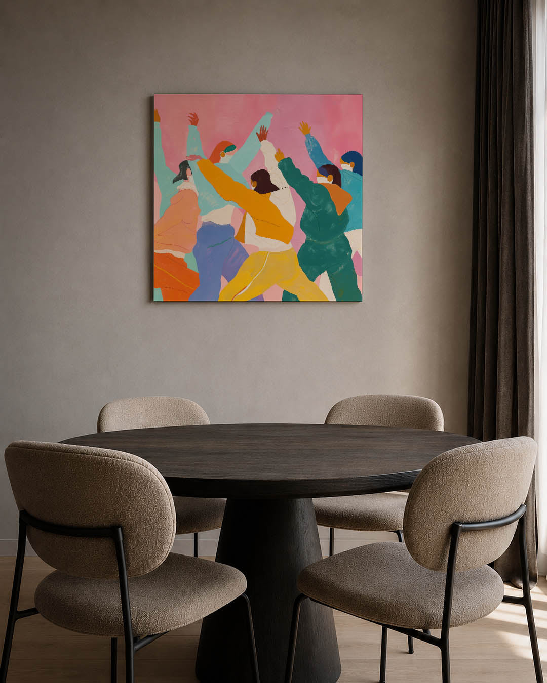 Dynamische figuren Kunstwerk